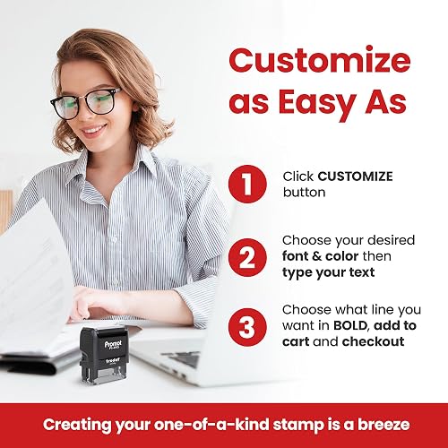thumbnail interactive-video image 1 of Aazon.co : Proot Address Stap - Personalized Text (Font Style 7) Up... 1 of 13