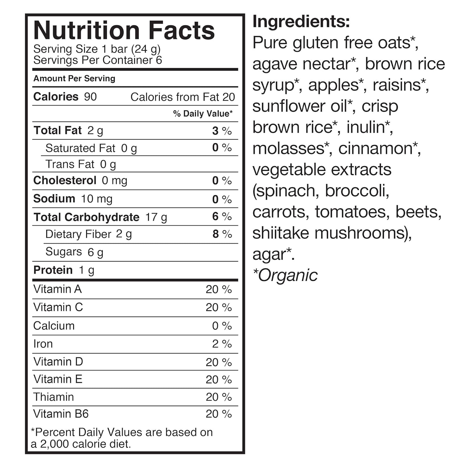 product ingredients, if image not found, please email me via the contact page!