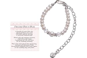 Cherished Moments Babe to Bride Keepsake Bracelet in Sterling Silver and Cultured Pearls for Baby Girl