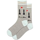 Hot Sox Women's Novelty Geometric Pattern Crew