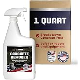 1-Quart Spray Heavy Concrete Remover &ndash; Dried Concrete &amp; Cement Dissolver | Legion Chemicals, Non-Corrosive, Biodegradable Acid Alternative, Safe on Equipment