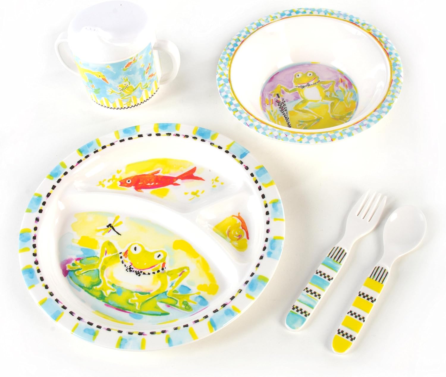 Toddler's Dinnerware Set Frog Dinnerware Sets