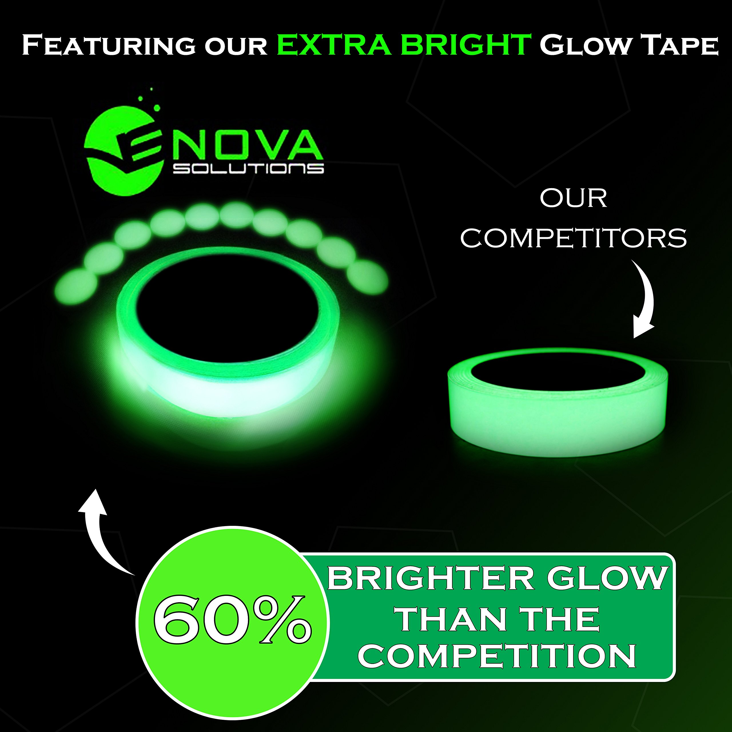 Glow In The Dark Tape Bright Long Lasting Premium Quality Glow Tape