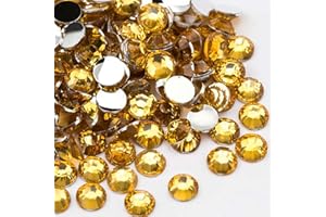 Sukiiy 10000PCS 3mm Resin Flatback Rhinestones for Crafts, Topaz Flatback Rhinestones for Nails Face Art, Loose Glittler Diamond Stones, Resin Rhinestones for Tumblers, Mugs, Bottles, Shoes