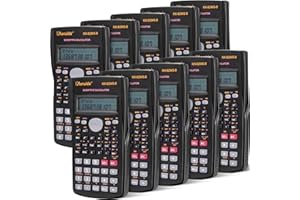 Flutesan 15 Pieces 2 Line Engineering Scientific Calculator Bulk Function Math Calculator Large Display for Student Teacher Classroom High School College School, AAA Batteries Included