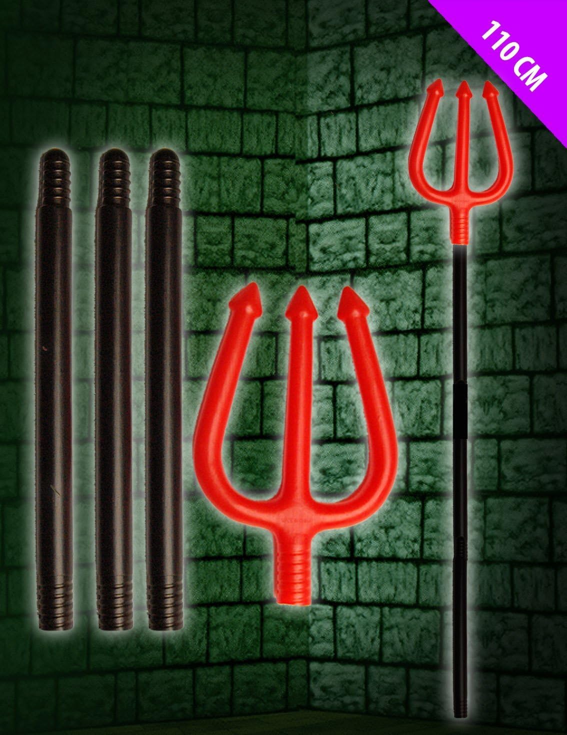 Halloween 110cm plastic TRIDENT Devils Fork