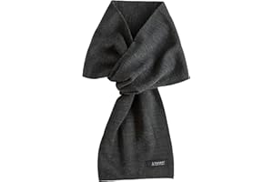 [TAVARAT] 3-second scarf Mens short scarf compact size autumn spring acrylic nylon wool soft touch Tps-020