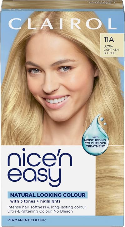 Clairol Nice’n Easy Crème Natural Looking Oil Infused Permanent Hair Dye 11A