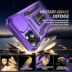 Goodon for iPhone 13 Mini Case with Sliding Camera