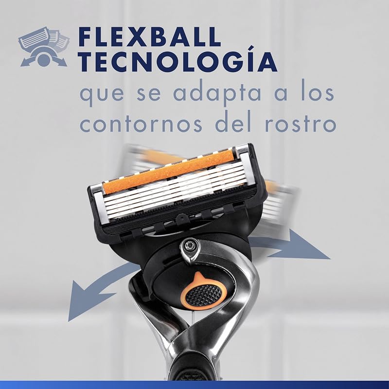 Navalha Proglide masculina com 4 recargas, preta