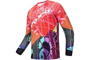 Weimostar Men's Cycling Jersey MTB T Shirt Long Sleeve Mountain Bike Motorcycle Outdoor Bicycle Clothes