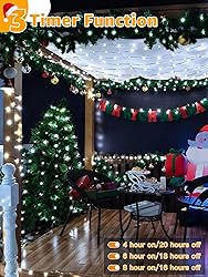 BrightChristmas Christmas Lights with 600 LED 196