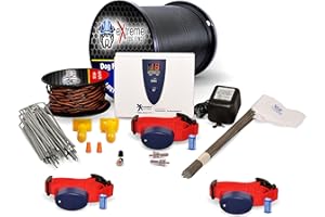 EXTREME DOG FENCE Underground Electric Dog Fence Ultimate - Extreme Pro Dog Fence System for Easy Setup and Maximum Longevity and Continued Reliable Pet Safety - 3 Dog | 500 Feet Pro Grade Dog Fence Wire