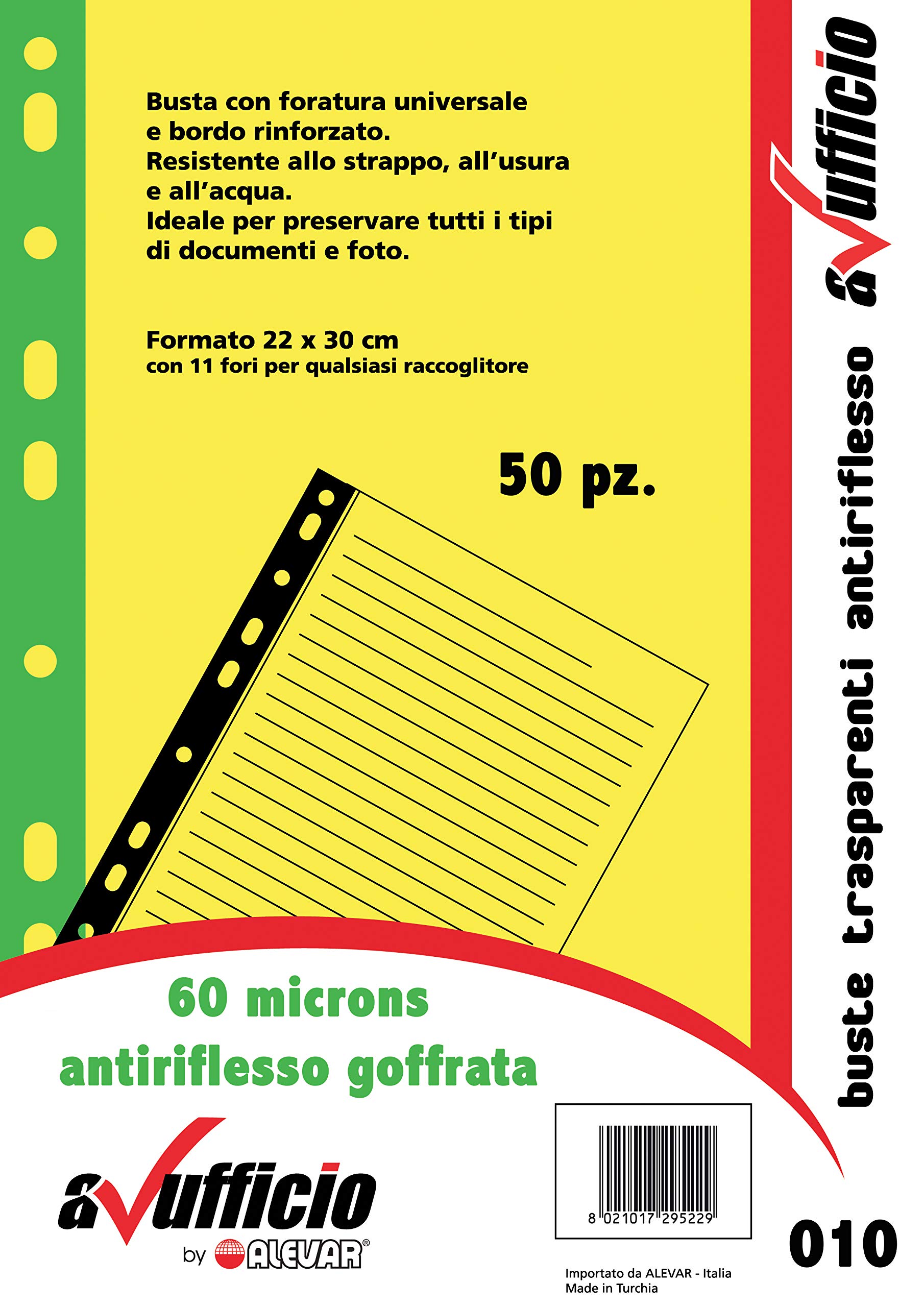 Alevar 2953/GR Transparent Punched Envelopes