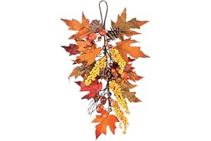 FUN EXPRESS Fall Harvest Door Swag - Rustic Home Decor Wreath