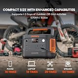 Jackery Explorer 1000V2 Portable Power Station 1070Wh 1500W AC 2x100W Panels view 7