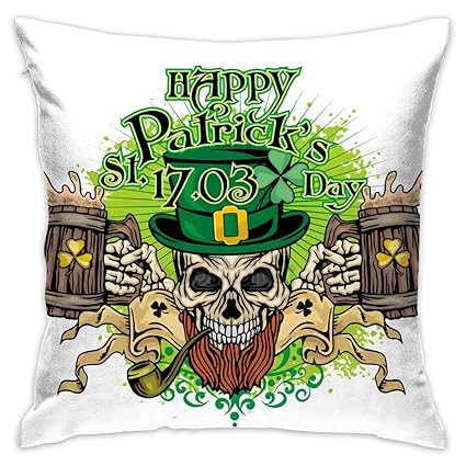 Amazon Com Mercaso Irish Coat Of Arms With Skull Clover Beer Pipe