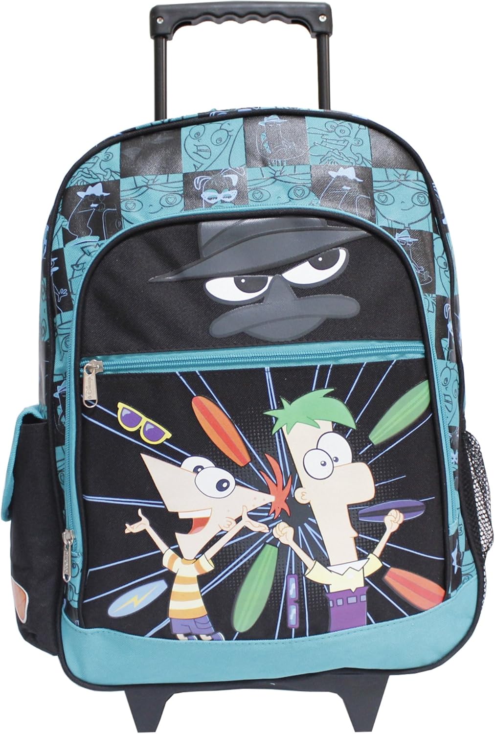 teal rolling backpack