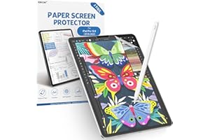 XIRON [2 PACK] Paper Screen Protector Compatible with iPad Pro 12.9 (2022&2021&2020&2018), High Touch Sensitivity No Glare for iPad Pro 12.9 Matte Screen Protector, Compatible with Apple Pencil