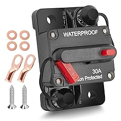 RED WOLF Car Circuit Breaker 30A AMP w/Manual Reset