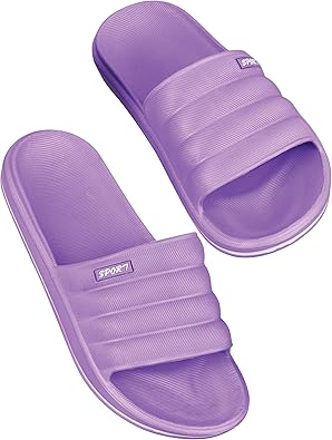 womens purple slides