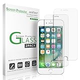 iPhone 7 6S 6 Screen Protector Glass, amFilm iPhone 7 Tempered Glass Screen Protector for Apple iPhone 7, iPhone 6S, iPhone 6 2016, 2015 (2-Pack)