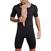 Bakerdani Men's Neoprene Waist Trainer Sauna Suit Body Shaper for Fitness Gym Exercise Training