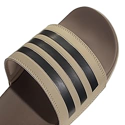 adidas Unisex Adilette Comfort Slide Sandal, Blanch