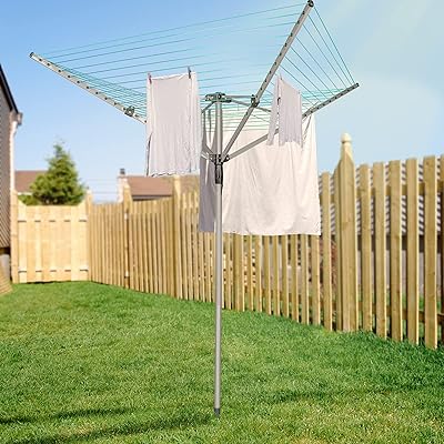 Heavy Duty Rotary Airer Clothes Line with Folding Bahrain Ubuy