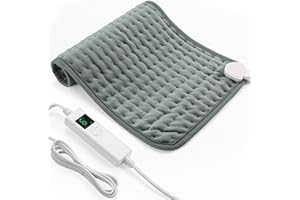 Electric Heating Pad,Heating Pad for Back Pain Relief with 6 Heating Settings and 4 Timer Settings Auto-Off,Heating Pad for P