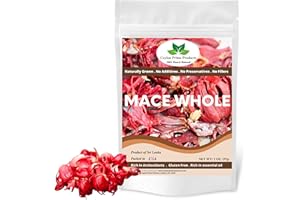 CEYLON PRIME PRODUCTS Mace Blade Whole (Javathri) (2oz) | All Natural, Vegan, Gluten Free, Non-GMO, Spicy Flavor | Freshly Packed in a Resealable Bag