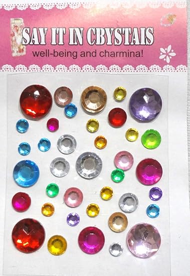 Decorative Acrylic Self Adhesive Crystal Mobile Stone Stickers