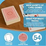 D.A.Y. Republic Professional Plastic Coated Poker Size Playing Cards 52+2 Jokers view 3