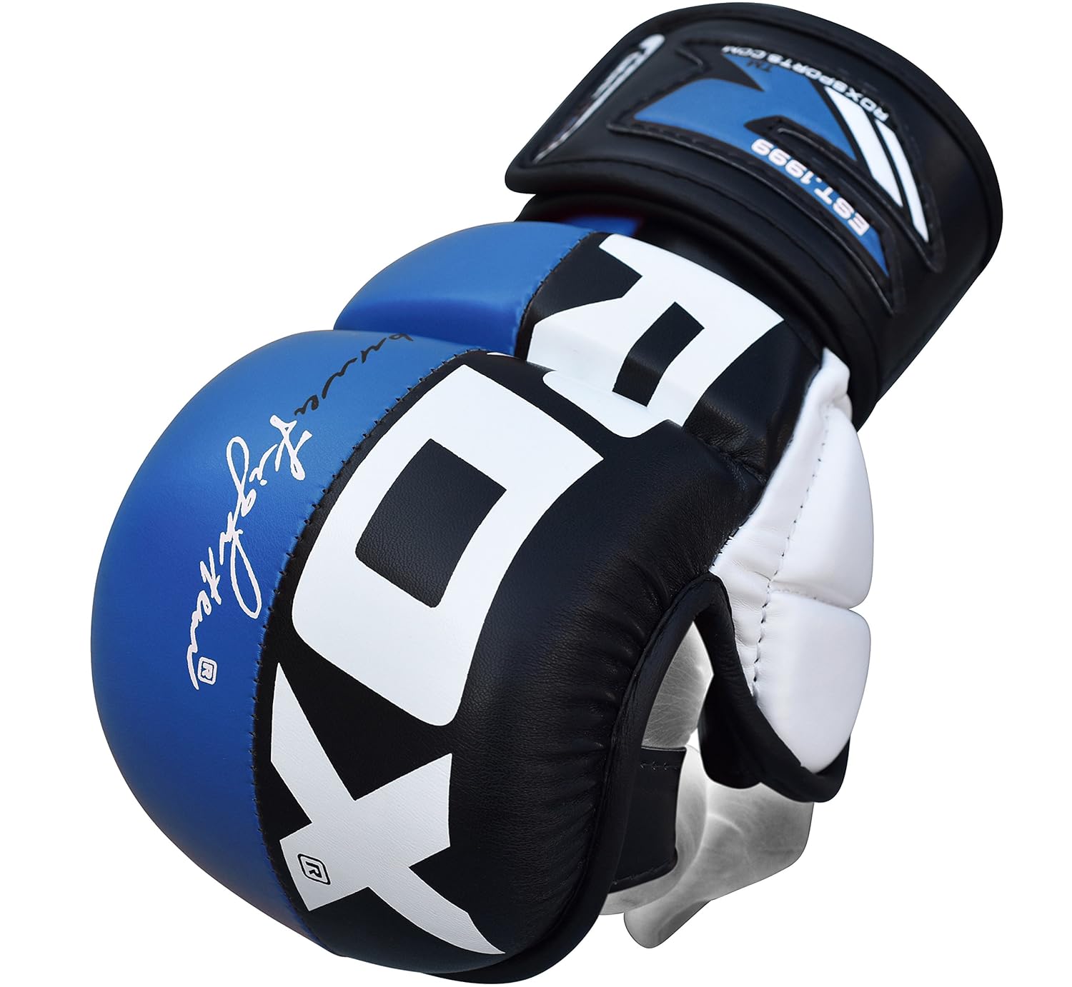 RDX Maya Cuero Guantes Boxeo Saco Sparring Entrenamiento Mitones Muay Thai Kick