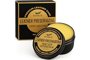 Eagle Heavy-Duty LP Leather Preservative – All Natural Neatsfoot Oil & Beeswax Conditioner for Boots, Saddles, Furniture, Jackets & Tack