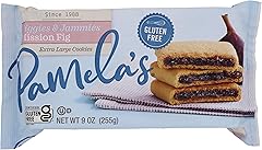 Pamela's Products Gluten Free Figgies and Jammies Cookies, Mission Fig, 9 Oz (Pack of 1)