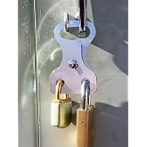Gate Keeper GM ELEC01 Multi User Shared Access Locking System | 2 Padlock Capacity Low Profile Hasp for Gates and Electrical Panels, Weather Resistant Steel, Industrial Grade Security