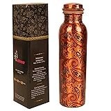 Indtresor Pure Copper Water Bottle -Handcrafted