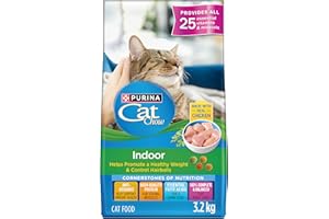 Cat Chow Indoor Dry Cat Food, Real Chicken - 3.2 kg Bag