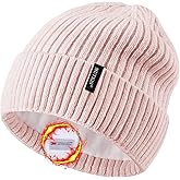 Beanie Hats for Men 30% Merino Wool Knit Hat, Winter Hats for Women Thick Warm Lined, Beanie for Women Cold Weather Skull Cap