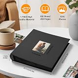 DazSpirit 6x4 Inch Photo Album 1000 Pockets Linen Cover Holds 10x15cm view 2