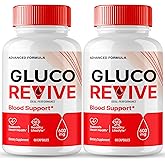 Gluco Revive Pills, Gluco Revive Supplement Capsules, GlucoRevive Health and Wellness Support - Maximum Strength All Natural Advanced Formula, GlucoRevive Health Pills Reviews (2 Pack)