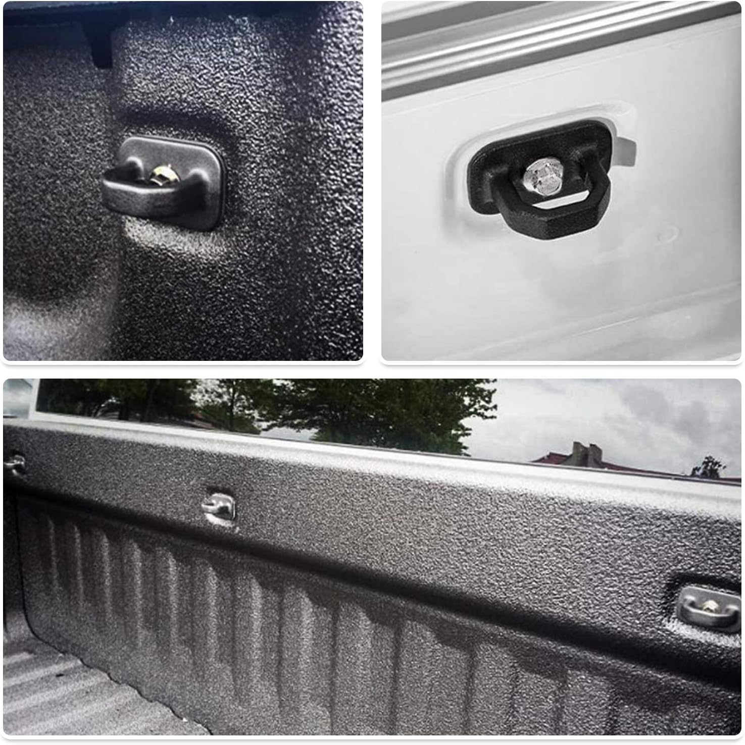 for Fit Anchor Downs Tie Bed Truck Anchor Pcs 6 LEDAUT 0720 Anchors