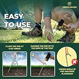 Green Haven 50 Pack 9in Galvanized Steel Tent Pegs Heavy Duty Ground Stakes view 4