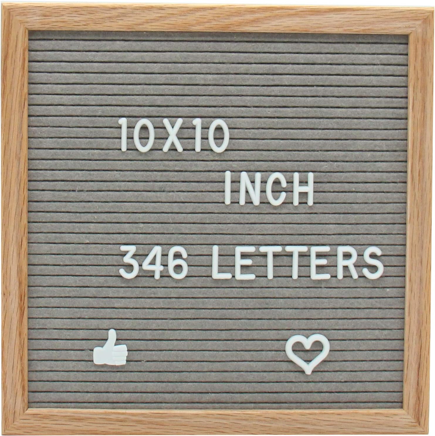 Felt Letter Board 10x10 Inches with 346 PCS 3/4 Inch