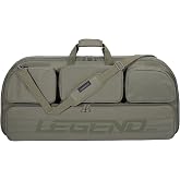 Legend Alpha Soft Compound Bow Case - 37"x16.5" Interior Archery Bow Bag | Extra Pockets &amp; Cam Protectors, Fits MTM Ultra Compact Arrow Case, Thick Padded Archery Bow Case with Back &amp; Shoulder Straps