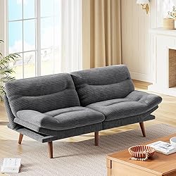 Marsail Futon Sofa Bed, Futon Couch with Adjustable