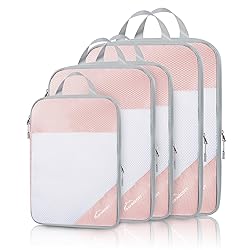 Compression Packing Cubes for Travel, 5 Set Packing