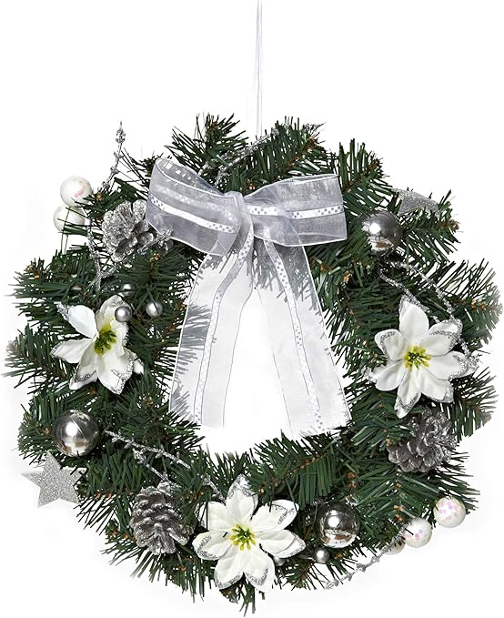 Albero Di Natale A Parete Amazon.Heitmann Deco Ghirlanda Di Natale Ghirlanda Da Porta Corona Da Parete Natale Ghirlanda Decorativa In Rami Di Abete Amazon It Casa E Cucina