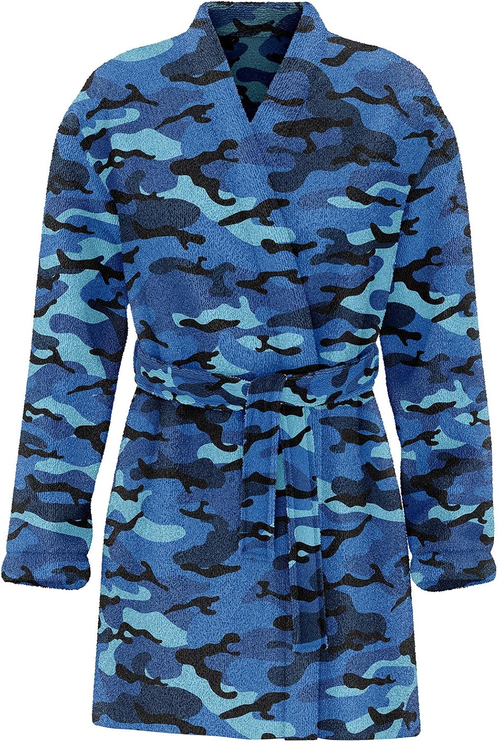 Top Trenz Super Soft Fuzzy Bathrobes (Blue Camo Kids Size